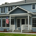 country style home with hardie board siding
